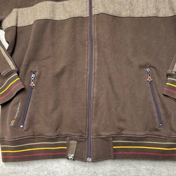 LRG Lifted Research Group Full Zip Track Jacket Mens 2XL Brown - Picture 3 of 11